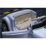 Elektrické autíčko Mercedes Benz 540K Retro - biela - nosnosť 100KG!!!